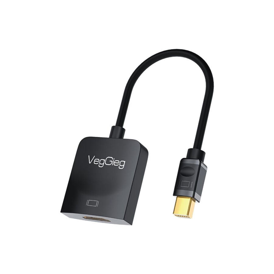 Veggieg 4K 30Hz Mini DisplayPort (DP) Erkek to HDMI Dişi Aktif Çevirici Dönüştürücü Adaptör Kablo - 1