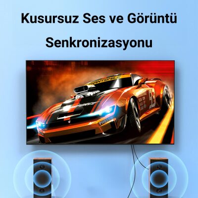 VegGieg 4K 30Hz Mini DisplayPort to HDMI Dönüştürücü Kablo 1.5 Metre - 4