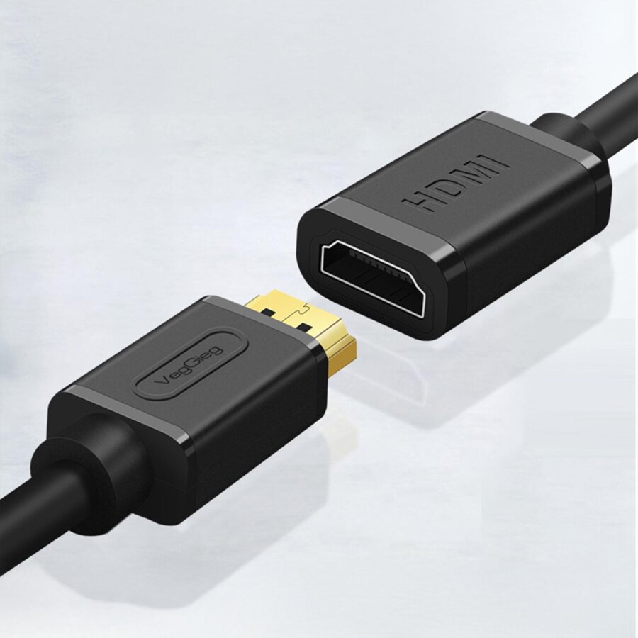 VegGieg 4K 60Hz Dişi Erkek HDMI 2.0 Uzatma Kablosu 2 Metre - 2