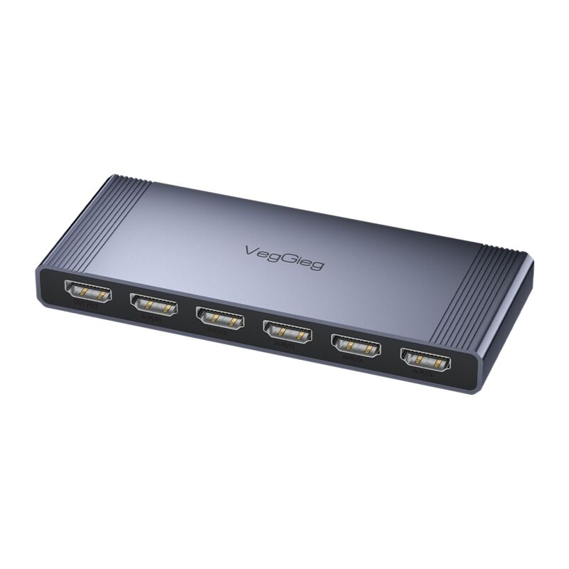 VegGieg 4K HDMI 2.0 Görüntü Seçici 5 Giriş 1 Çıkış Kumandalı Switch - 1