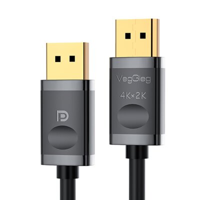 VegGieg 4K/60Hz 2K/165Hz Displayport V1.2 Kablo 1.5 Metre 