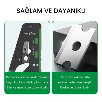 VegGieg 6P/8P Cat8 Cat7 Cat6 RJ45 Ethernet Jack Pensesi RJ11 RJ12 Telefon Kablosu Jak Kesme Soyma Sıkma Aleti - 7