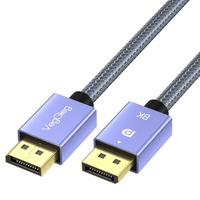 VegGieg 8K/60Hz 4K/165Hz 2K/240Hz DisplayPort 1.4 Kablo 3 Metre 