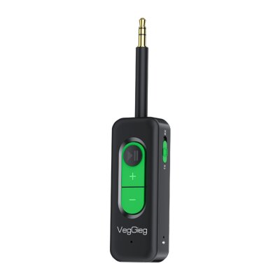 Veggieg Aux Bluetooth 5.4 Transmitter & Receiver Kablosuz Ses Alıcı Verici Adaptörü Araç Kiti AptX
