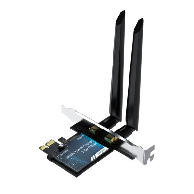 VegGieg AX1800 Wi-Fi 6 Alıcı ve Bluetooth 5.2 Adaptör 5DB Dual Anten PCIe Wifi Ağ Kartı