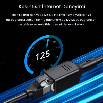 VegGieg Cat6 1000Mbps Gigabit FTP RJ45 Ethernet Ağ Uzatma Kablosu 1.5 Metre - 3