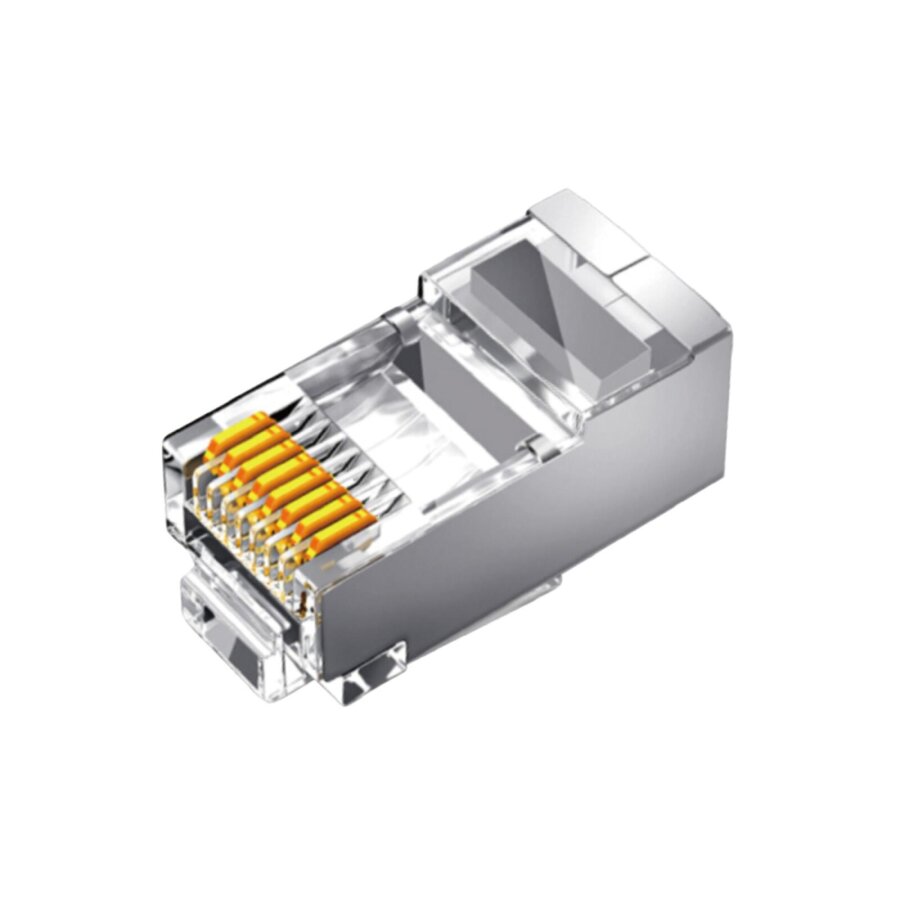 VegGieg Cat6 Metal RJ45 Jack 8P8C Ethernet Konnektörü Altın Kaplama 102 Adet - 1
