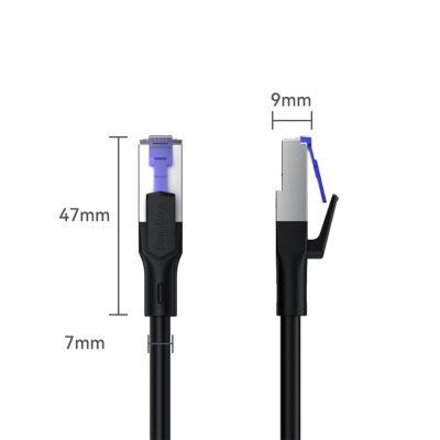 VegGieg CAT7 10Gbps Gigabit 600Mhz FTP RJ45 Ethernet Kablosu 1 Metre - 7