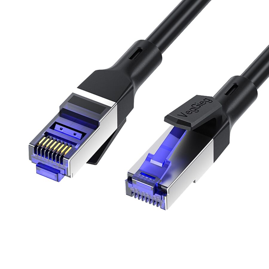 VegGieg CAT7 10Gbps Gigabit 600Mhz FTP RJ45 Ethernet Kablosu 5 Metre - 1