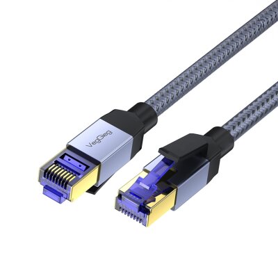 VegGieg CAT8 40Gbps Gigabit FTP 2000Mhz RJ45 Ethernet Ağ Kablosu 1.5 Metre