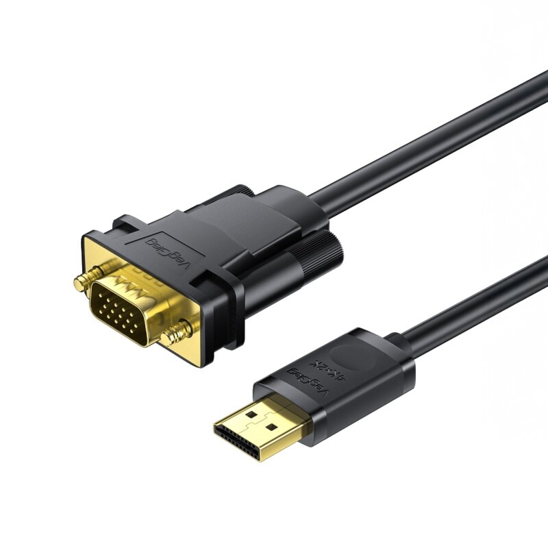 VegGieg DisplayPort (DP) to VGA Full HD 60Hz Görüntü Video Aktarım Kablosu 1.5 Metre - 1