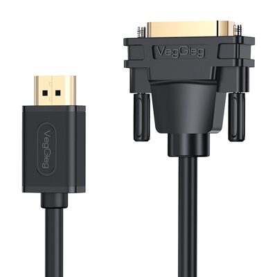 VegGieg DVI 24+1 to HDMI FullHD Dönüştürücü Monitör Kablosu 5 Metre 