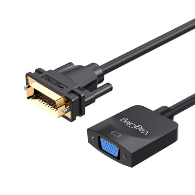 Veggieg DVI 24+1 to VGA Çevirici Görüntü Dönüştürücü Adaptör Full HD 1080P 60Hz