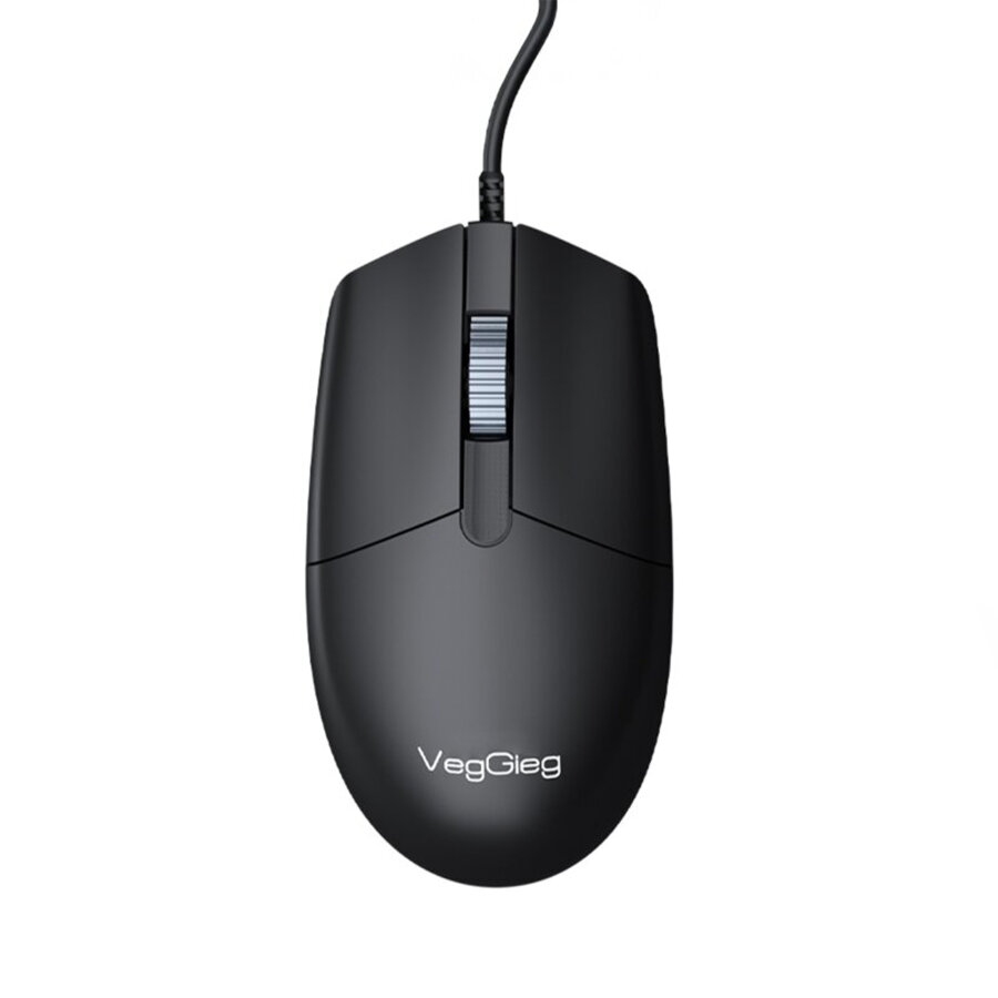 VegGieg G005 Optik 3 Tuşlu Sağ ve Sol Elle Kullanıma Uygun USB Kablolu Mouse Siyah - 1
