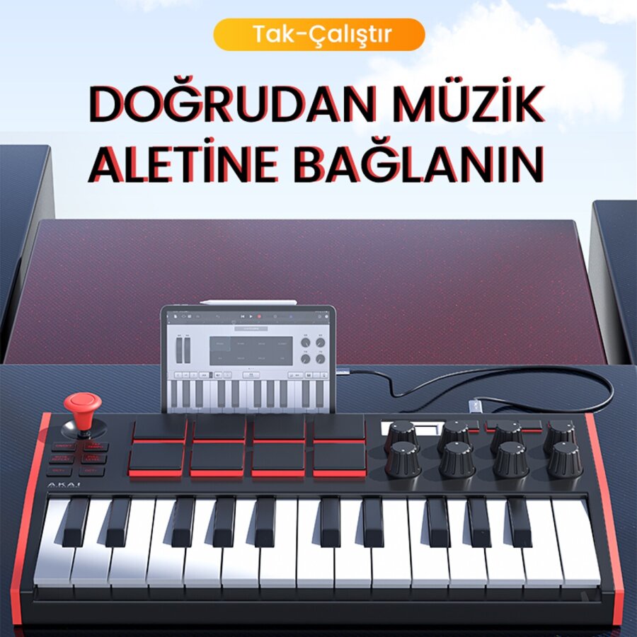 VegGieg Lightning to MIDI USB-B iPhone iPad Uyumlu Müzik Enstrüman Kablosu - 6