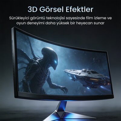 VegGieg Mini HDMI / Micro HDMI Erkek to HDMI Dişi Dönüştürücü Adaptör - 2