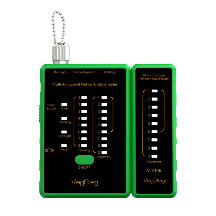 Veggieg Multi Fonksiyonel Fiber Optik RJ45 RJ11 BNC Network Ethernet Ağ Kablo Test Cihazı Tracker - 2