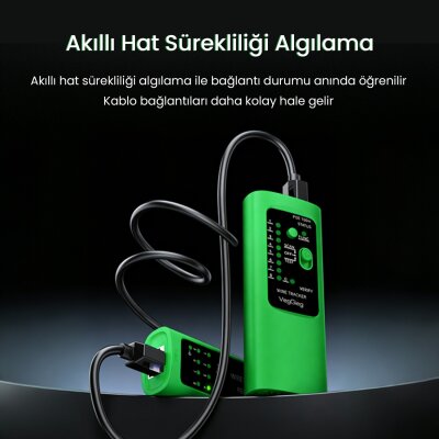 VegGieg PoE Destekli Kablo Bulucu RJ45 RJ11 Ethernet Ağ Test Cihazı Çantalı - 3