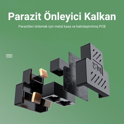 VegGieg RJ45 1 to 2 Ethernet Splitter Çoğaltıcı Adaptör - 5