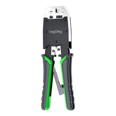 VegGieg RJ45 RJ11 RJ12 Jack Çakma Pensesi 6P/8P Ağ ve Telefon Kablosu Jak Kesme Soyma Sıkma Aleti