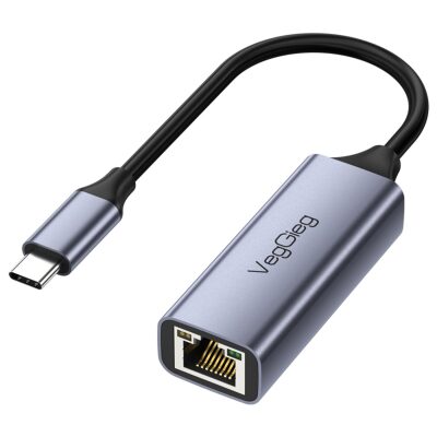 VegGieg Type-C 1000Mbps Gigabit Ethernet Adaptörü PC Mac Konsol Tv Box Uyumlu