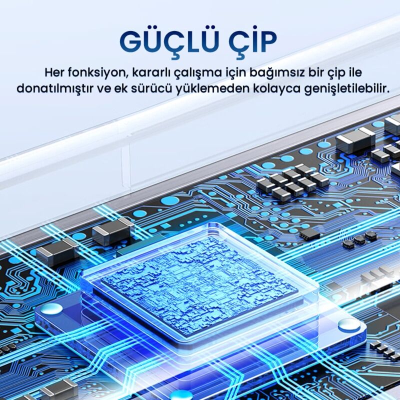 VegGieg Type-C PD100W 5 Portlu 4K 30Hz HDMI 100Mbps Ethernet USB 2.0 + USB 3.0 Çoklayıcı Hub - 4