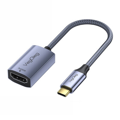 Veggieg Type-C to HDMI 4K 60Hz OFC Bakır Çevirici Dönüştürücü Adaptör