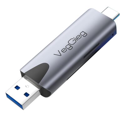 VegGieg Type-C ve USB 3.0 SD-MicroSD TF Kart Okuyucu