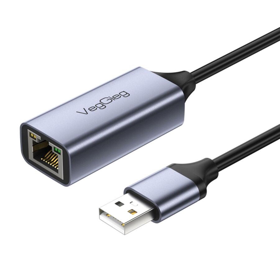 Veggieg USB 2.0 to 100Mbps RJ45 Lan Ethernet İnternet Bağlantı Çevirici Dönüştürücü Adaptör - 2