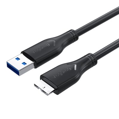 VegGieg USB 3.0 Micro B Şarj ve Data HDD Kablosu 50 CM