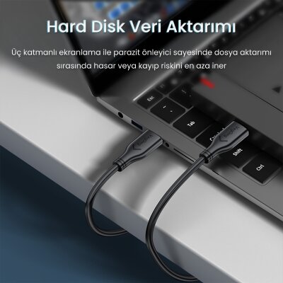 VegGieg USB-A Male to Male Uzatma USB 3.0 Kablo 3 Metre - 2