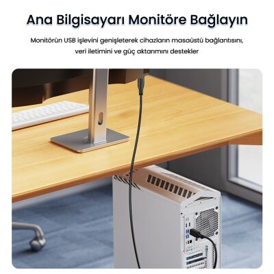 VegGieg USB A Printer Tarayıcı Yazıcı Data Kablosu 1.5 Metre - 5