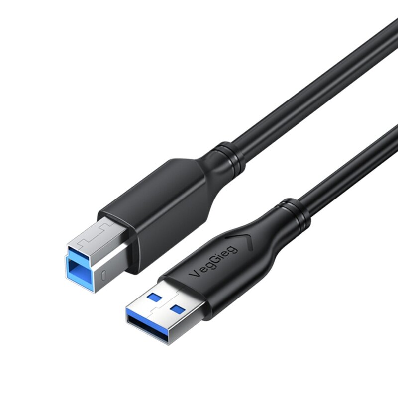 VegGieg USB A Printer Tarayıcı Yazıcı Data Kablosu 5 Metre - 1