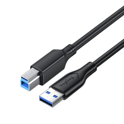 VegGieg USB A Printer Tarayıcı Yazıcı Data Kablosu 5 Metre
