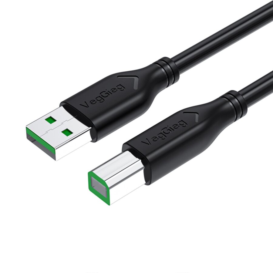 VegGieg USB B Printer Tarayıcı Yazıcı Data Kablosu 10 Metre - 1