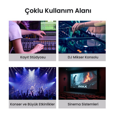 Veggieg XLR Erkek Dişi Profesyonel Mikrofon Kablosu Hi-Fi Ses Kalitesi OFC Bakır Enstrüman Ses Kablosu 10 Metre - 7