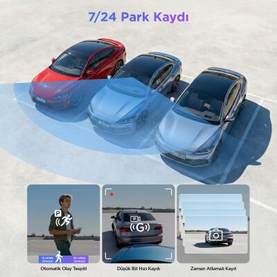 Viofo A119M PRO 4K HDR Sony STARVIS 2 Sensörlü Wi-Fi 6 GPS'li Araç Kamerası - 7