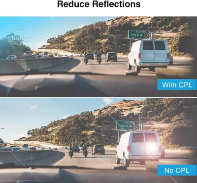 Viofo A129 A119 Pro A119S Araç Kameraları için CPL Filtre - 3