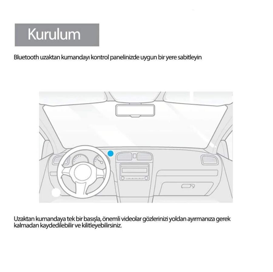 Viofo A129-A229-A239 Serileri için Bluetooth Uzaktan Kumanda - 7