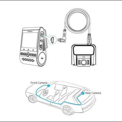 Viofo A129 Araç Kamerası Arka Kamera Bağlantı Kablosu - 8 Metre - 5
