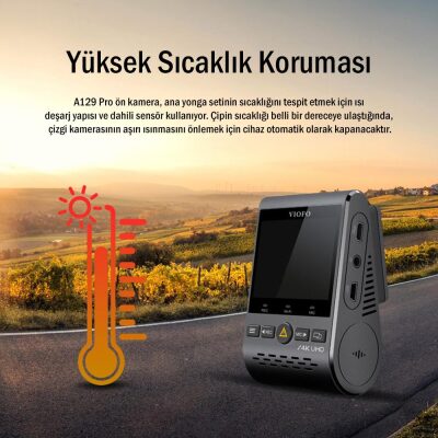 Viofo A129 Pro Duo 4K GPS'li Akıllı Araç Kamerası - 6