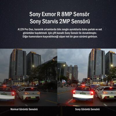 Viofo A129 Pro Duo 4K GPS'li Akıllı Araç Kamerası - 7