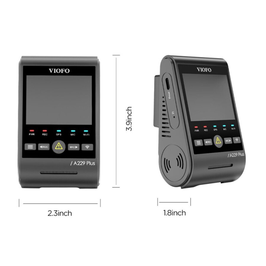 Viofo A229 Plus 2K HDR Sony Starvis 2 Sensörlü Wi-Fi GPS'li Araç Kamerası - 6