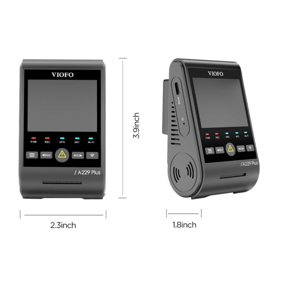 Viofo A229 Plus 2K HDR Sony Starvis 2 Sensörlü Wi-Fi GPS'li Araç Kamerası - 6