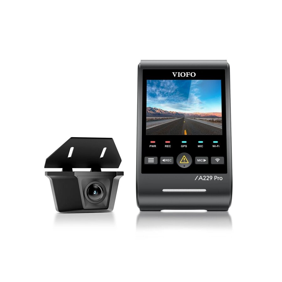Viofo A229 Pro W 2 Kameralı Ön+Arka Su Geçirmez 4K+2K Sony STARVIS 2 Sensör GPS'li Araç Kamerası - 5