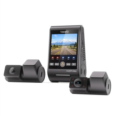 Viofo A229 Ultra 3 Kameralı Ön+İç+Arka 4K+4K+1080P Sony Starvis 2 Sensörlü HDR Wi-Fi 6 GPS'li Araç Kamerası - 3