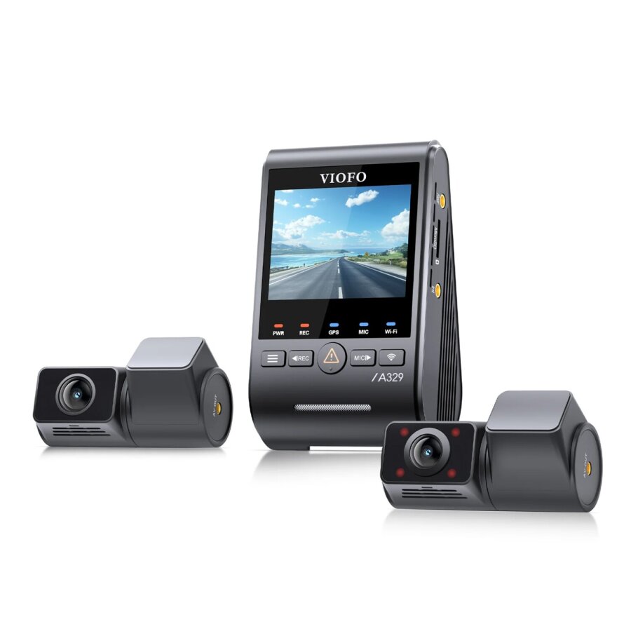 Viofo A329S 3 Kameralı Ön+Arka+İç 4K+2K+2K Wi-Fi 6 HDR Sony STARVIS 2 Sensör GPS'li SSD Destekli Araç Kamerası - 2