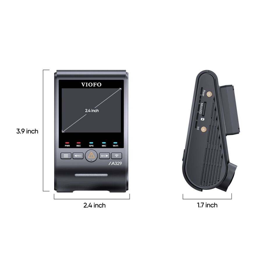 Viofo A329S 4K 60FPS Wi-Fi 6 HDR Sony STARVIS 2 Sensör GPS'li SSD Destekli Araç Kamerası - 7