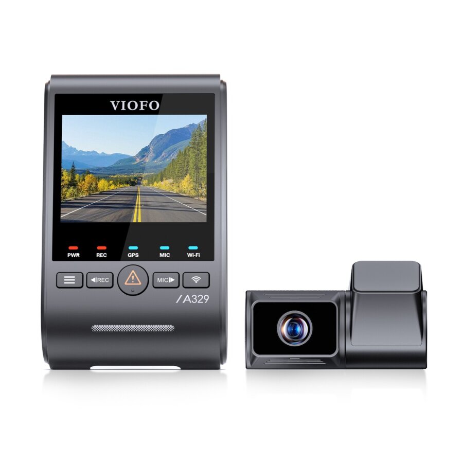 Viofo A329T 2 Kameralı Ön+Telefoto 4K 60FPS+2K Wi-Fi 6 HDR Sony STARVIS 2 Sensör GPS'li SSD Destekli Araç Kamerası - 4