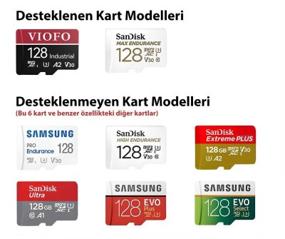 Viofo A329T 3 Kameralı Ön+Telefoto+Arka 4K+2K+2K Wi-Fi 6 HDR Sony STARVIS 2 Sensör GPS'li SSD Destekli Araç Kamerası - 8